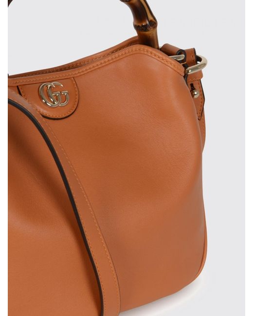 Gucci Brown Diana Leather Bag