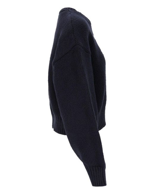 Céline Blue Triomphe Jacquard Knit