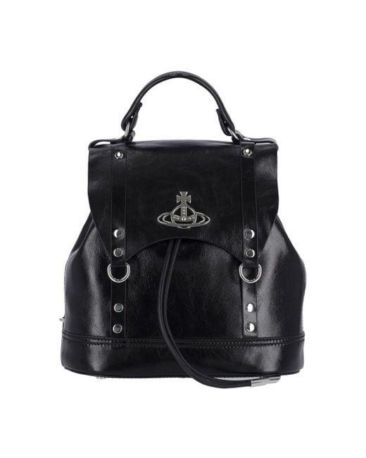 Vivienne Westwood Black Max' Small Backpack