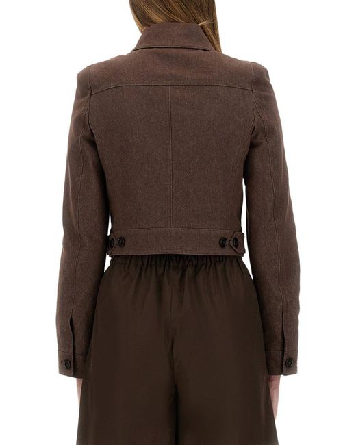 Max Mara Brown "Carp" Jacket Cotton