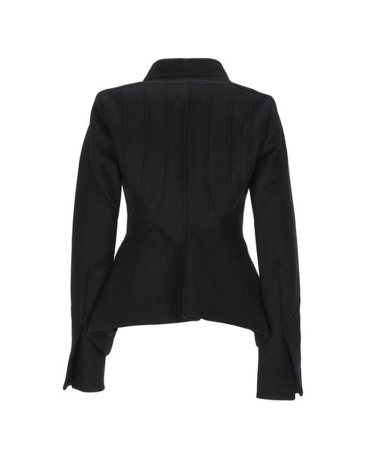 Rick Owens Black Wool Blazer Jacket