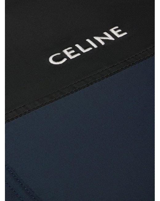 Céline Blue Bicolor Nylon Jacket for men