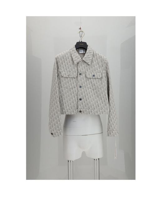 Dior Gray Dior Denim Jacket