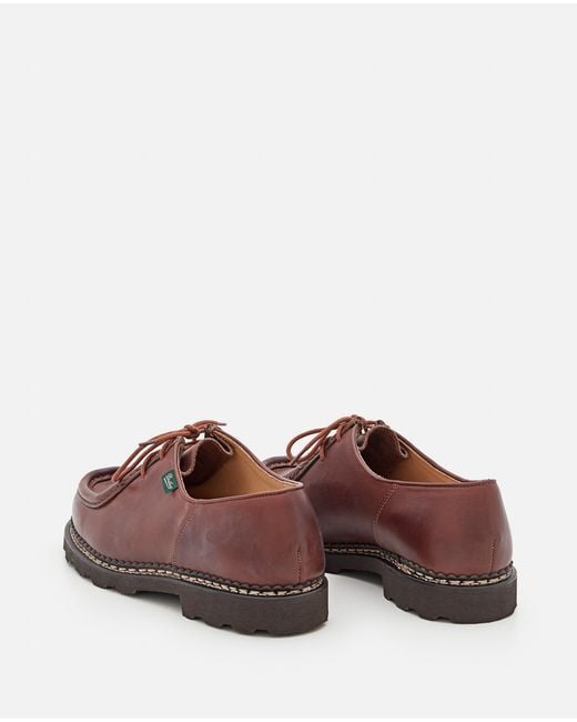 Paraboot Brown Leather Shoes for men