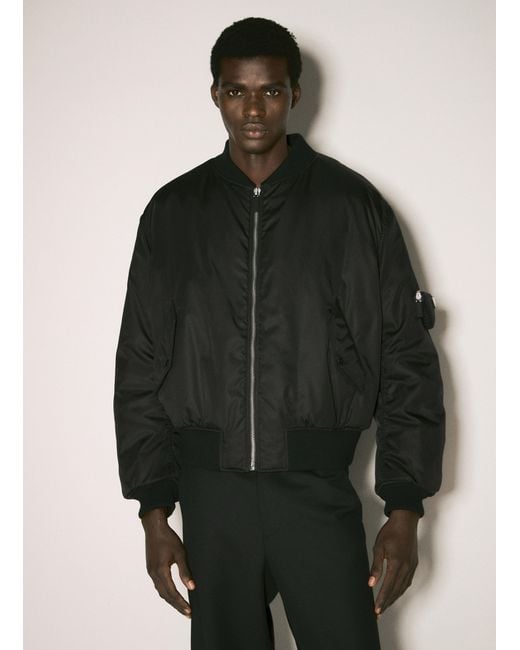 Prada Black Re-Nylon Bomber Jacket for men