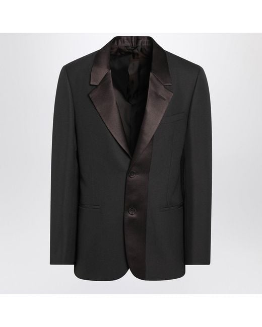 Fendi Black Wool Crã£Âªpe Blazer for men