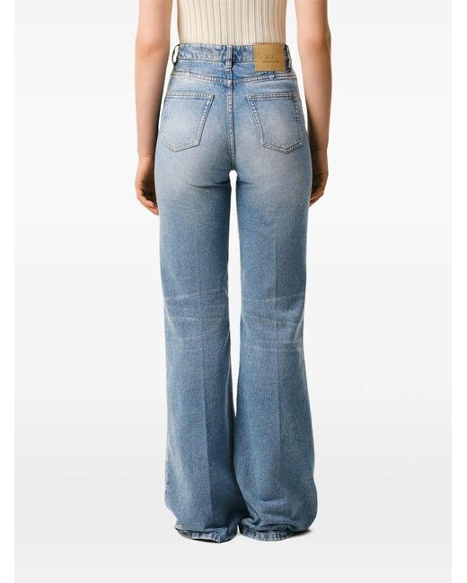 AMI Blue Ami Flare Jeans