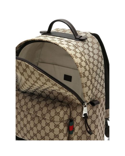 Gucci Multicolor Neutrals Backpacks for men