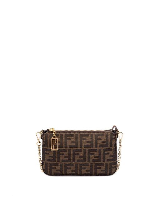 Fendi Brown 'Baguette' Pouch