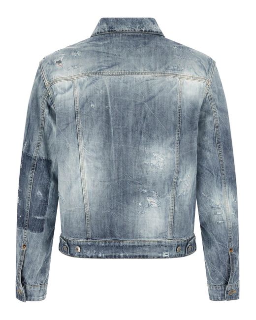 DSquared² Blue La Jean Denim Jacket for men