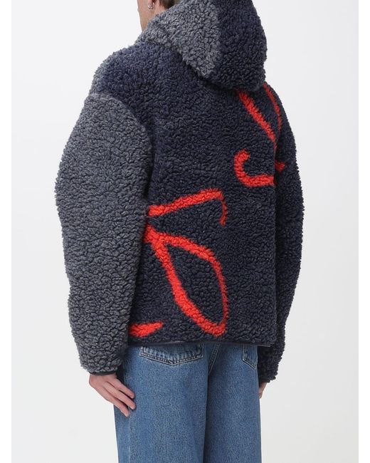 Loewe Blue Fleece Jacket With Anagram for men