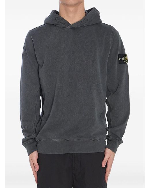Stone Island Gray Sweater With Logo for men