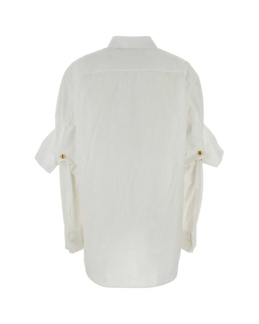 Loewe White Regular Stripes Shirt