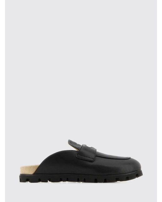 Miu Miu Men's Black Flat Shoes