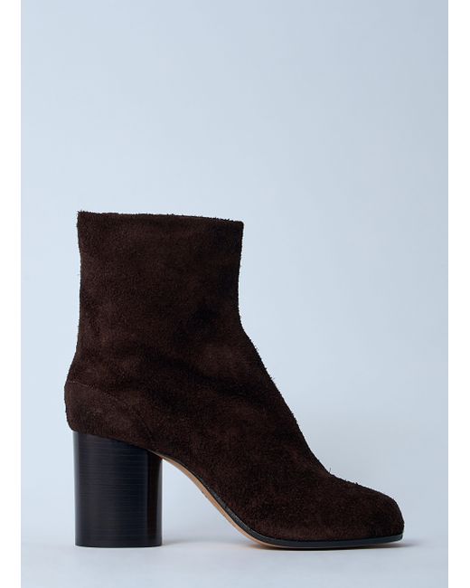 Maison Margiela White Tabi Suede Boots