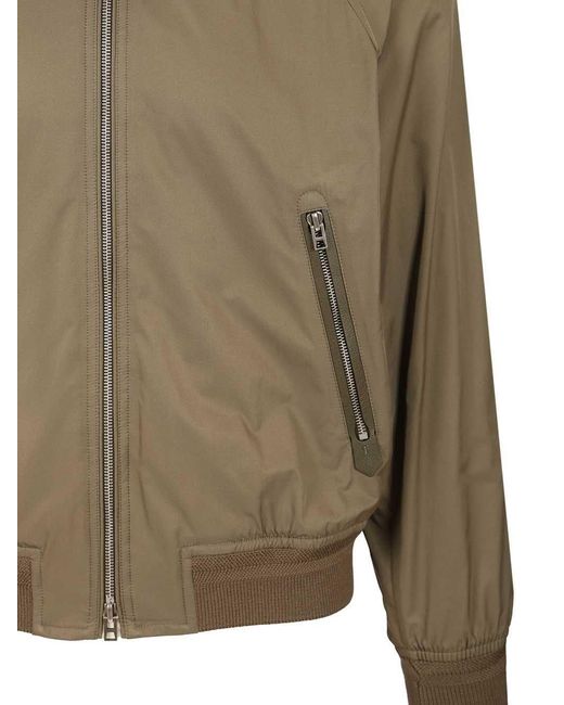 Tom Ford Green Jacket With Cashmere Lining for men