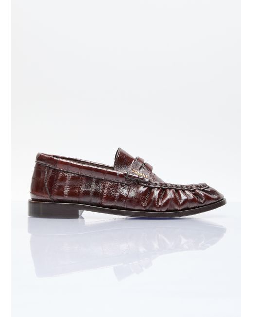 Saint Laurent Brown Le Loafers
