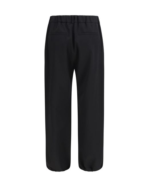 Burberry Black Wool Jogging Pants