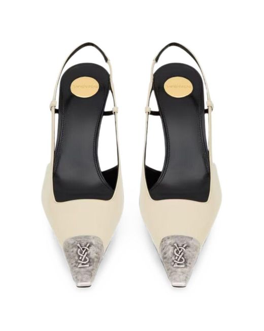 Saint Laurent White Pumps