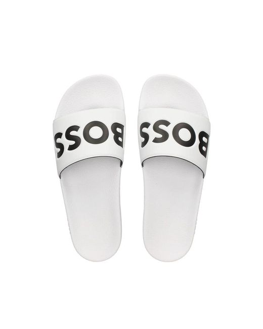 Boss White Flip-Flops & Slides for men