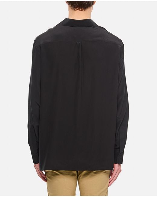 Givenchy Black Boxy Shirt Pleated for men