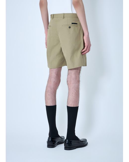 Prada Natural Button Patch Pocket Trousers for men