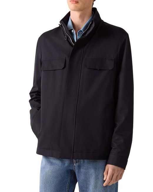 Zegna Blue Field Jacket for men