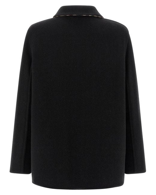 Burberry Black Check Lining Jacket, Puffer Jackets
