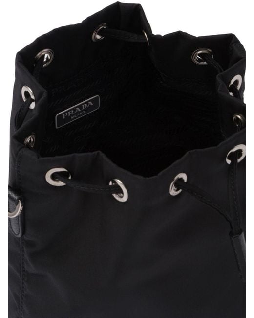 Prada Black Re-Nylon Drawstring Pouch
