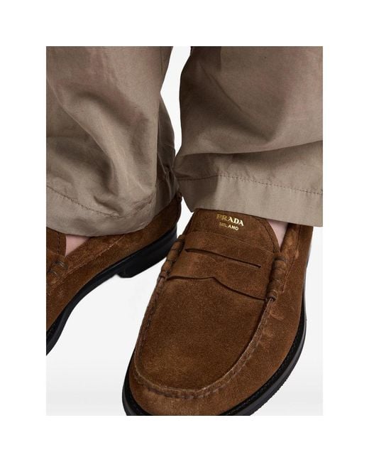 Prada Brown Loafers for men