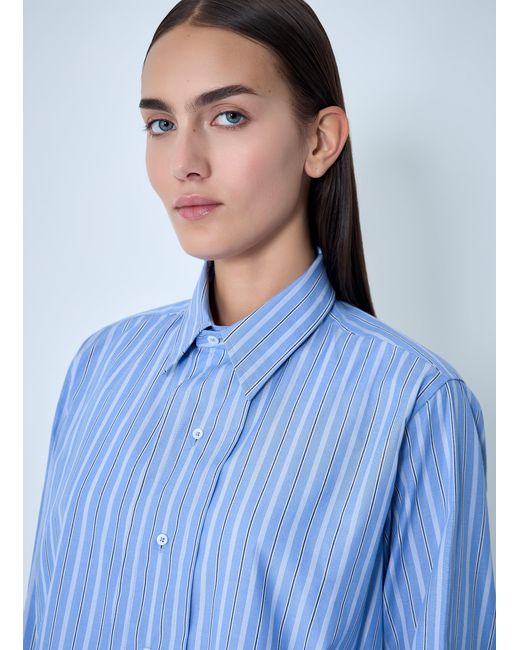 Maison Margiela Blue Button-Down Shirt