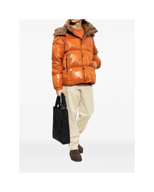 Moncler Orange Jackets for men