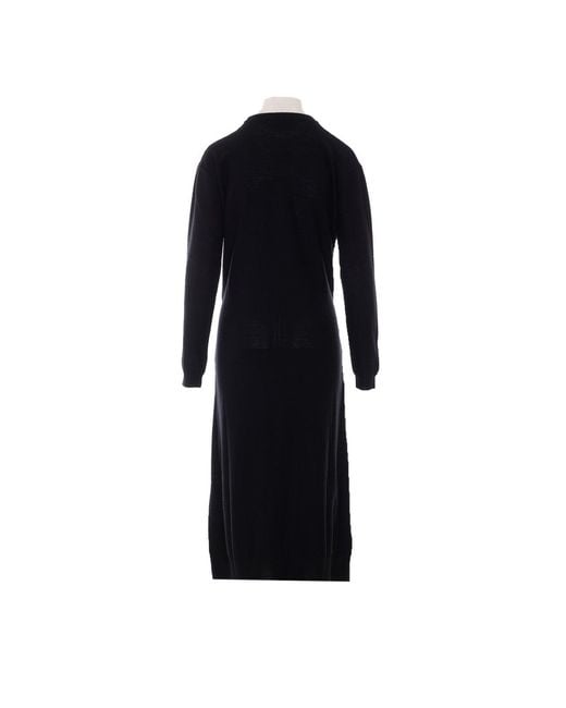 Lemaire Black Buttoned Dress