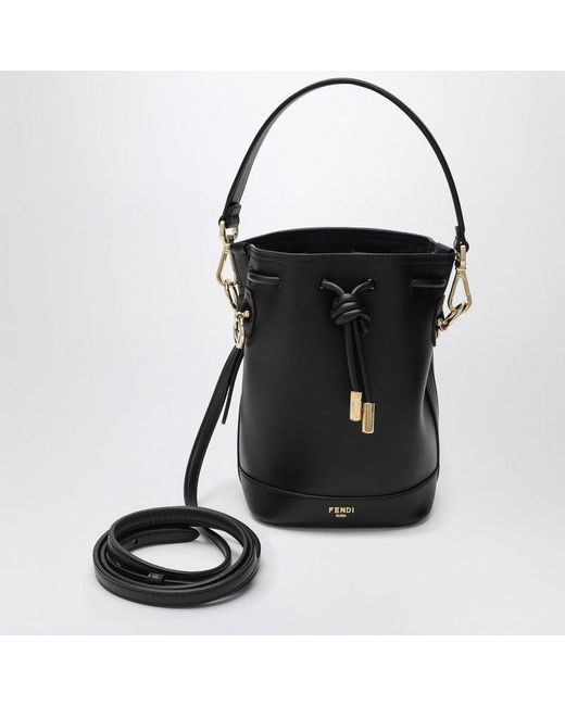 Fendi Black Leather Mini-Bag Mon Tresor