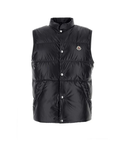 Moncler Black Midnight Polyester Restigo Down Jacket for men