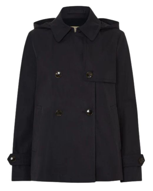 Herno Black Waterproof Peacot