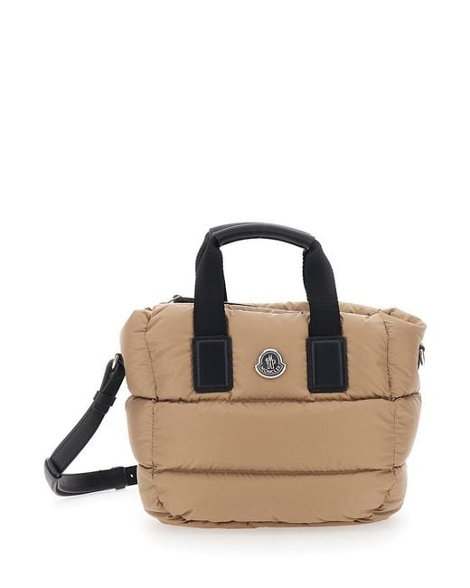 Moncler Natural Handbag 'Karadoc' Mini With Adjustable And Removable Shoulder