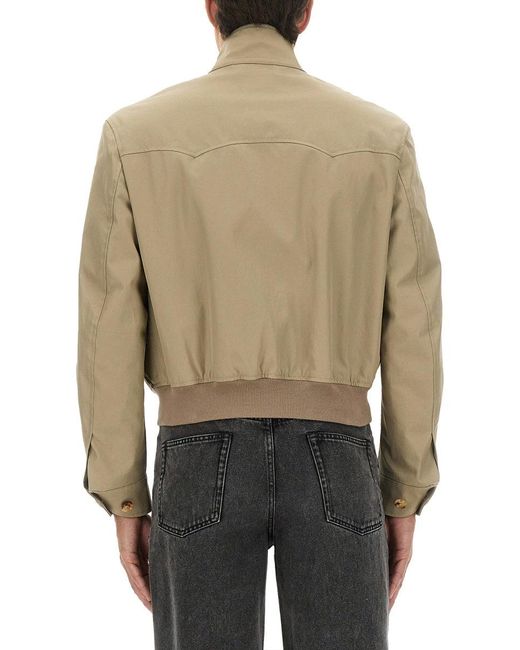 Alexander McQueen Multicolor Harrington Cropped Jacket for men