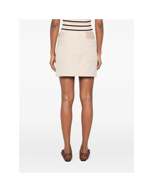 Fendi Natural Neutrals Skirts