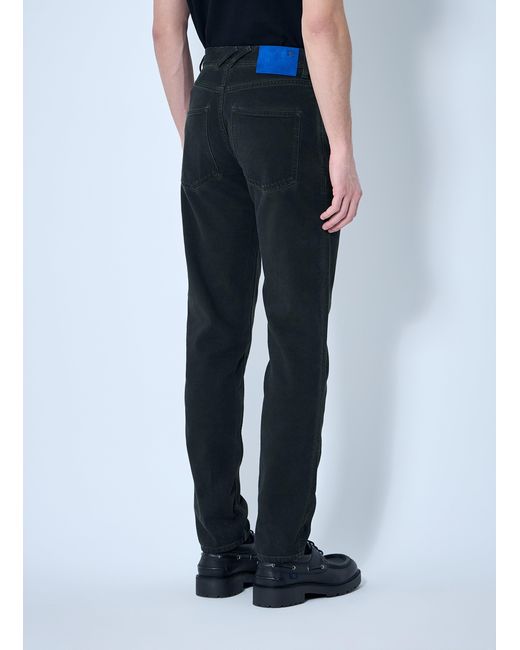 Burberry Blue Logo Patch Jeans for men