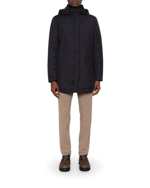 Herno Blue Technical Hooded Parka for men