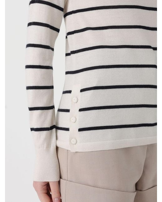 Max Mara Natural Striped Cashmere And Silk Pullover for men