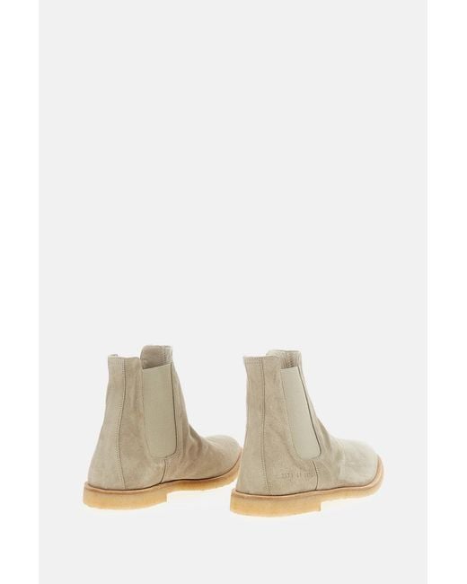 Common Projects Natural Chelsea Suede Boot for men