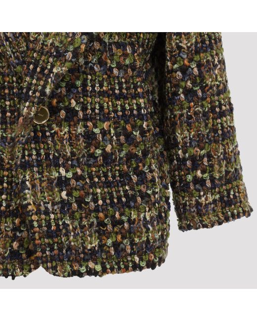 Saint Laurent Green Tweed Jacket