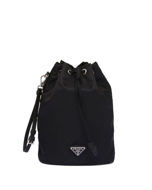 Prada Black Re-Nylon Drawstring Pouch
