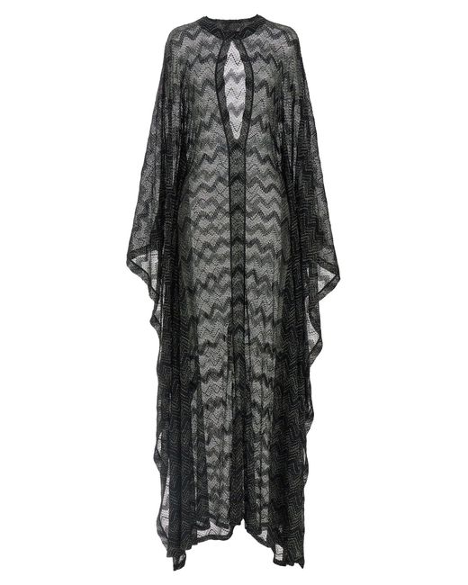 Missoni Black Zigzag Knit Dress