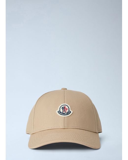 Moncler Blue Logo Embroidered Cap for men