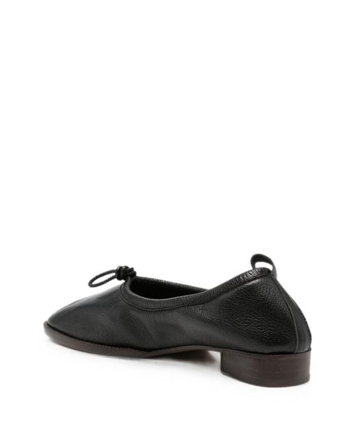 Hereu Black Puntera Leather Ballets