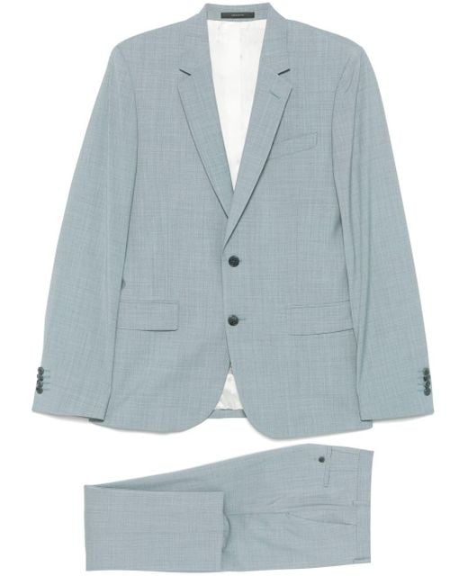 Paul Smith Blue Virgin Wool Suit for men