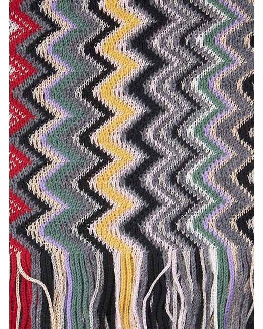 Missoni Multicolored Wool And Polyester Scarf
